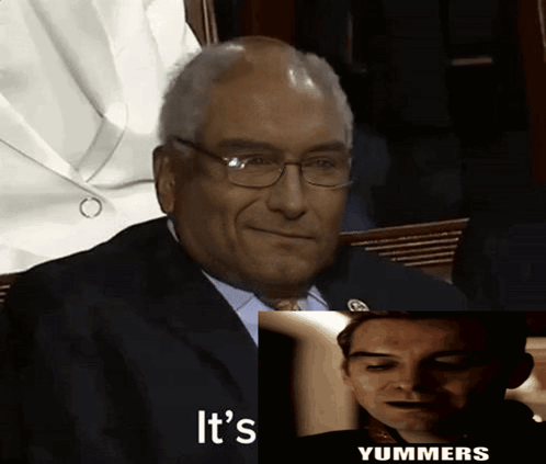It’s YUMMERS (image of clarence thomas and homelander)